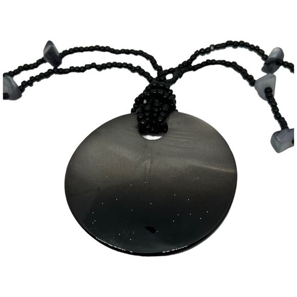 Beaded Shell Necklace - 30" Long, Good Condition - Picture 6 of 11